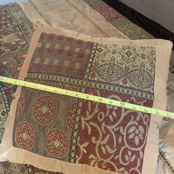 Tuscan Opulent Old World Patchwork Comforter Set - Double/Queen Size - Picture 9 of 14